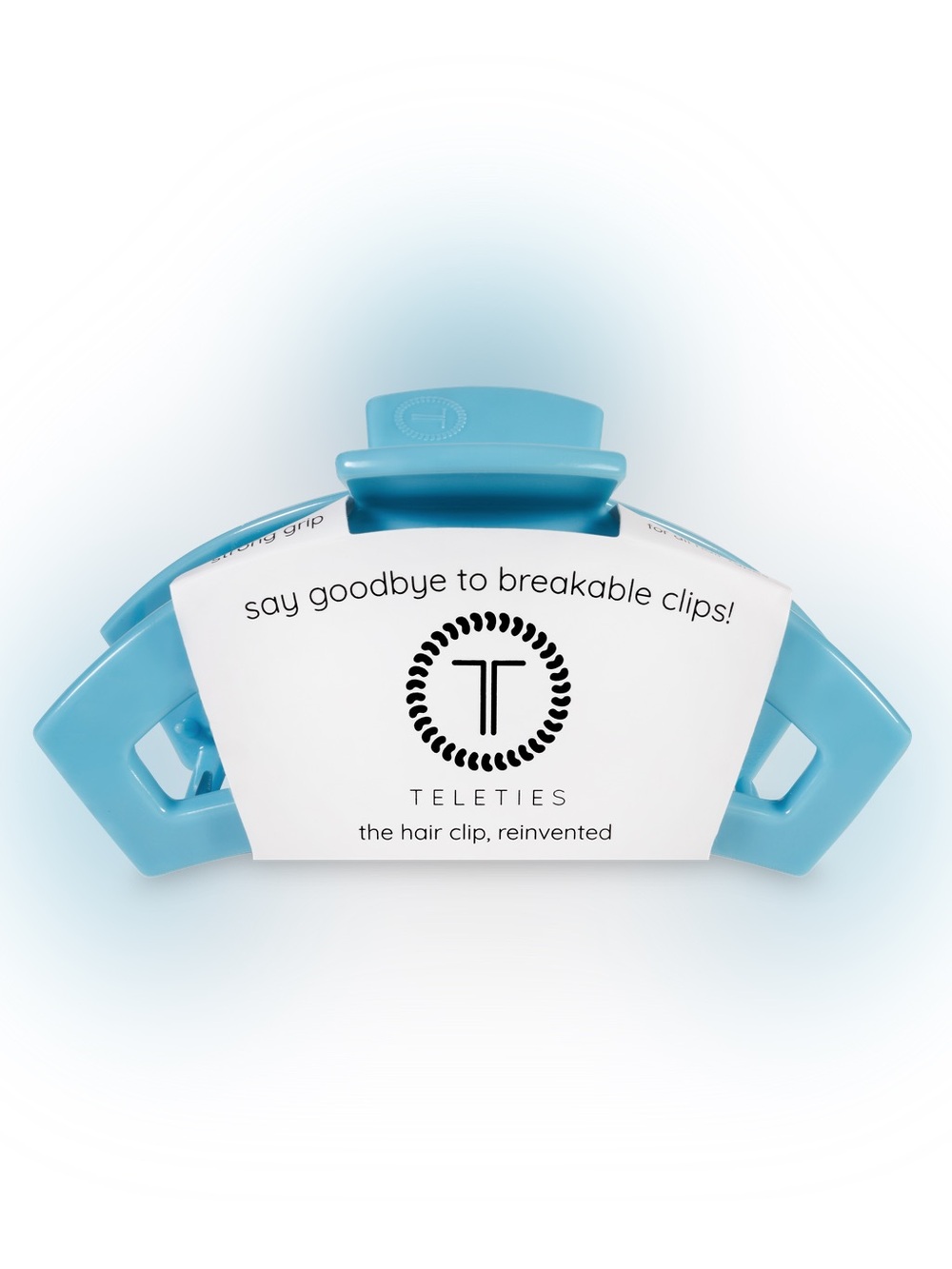 TELETIES - Open Hair Clip | Large | Summer Sky